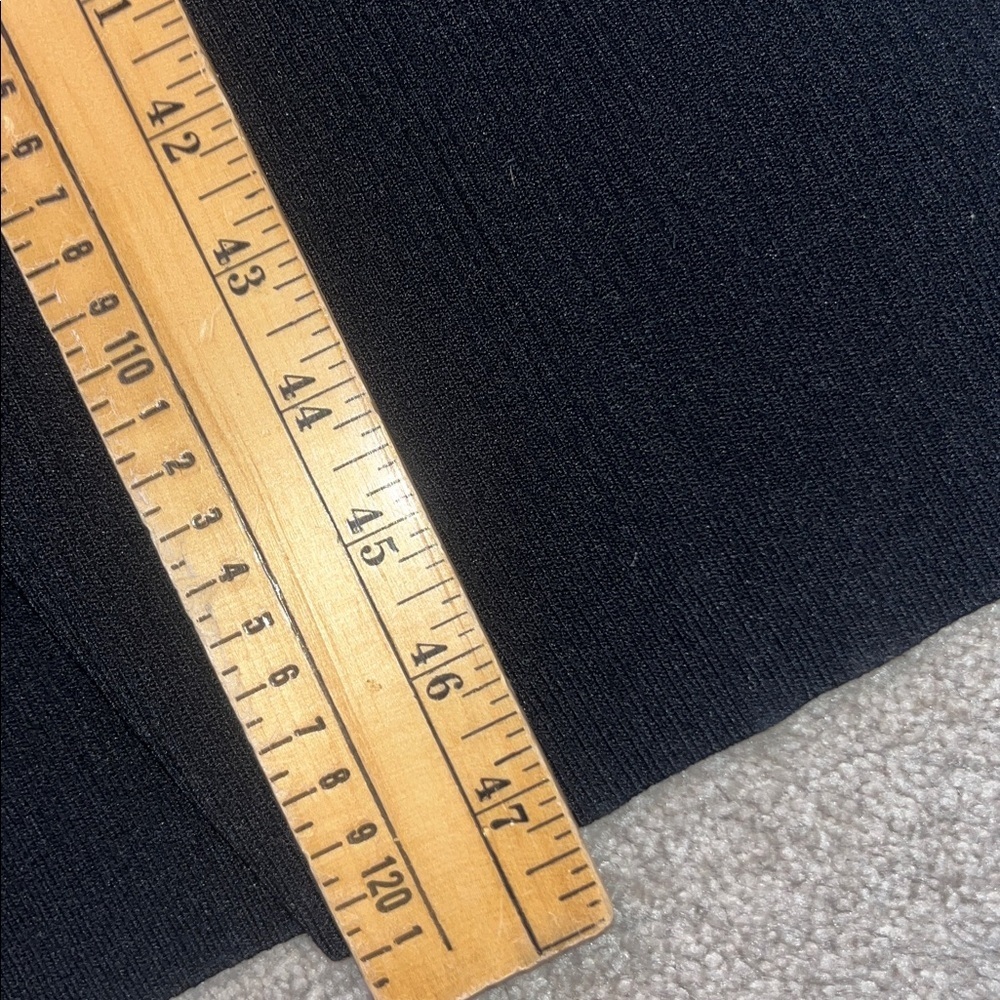 The Drop Black Ribbed Button Front Sweater Dress Size M - Picture 9 of 11